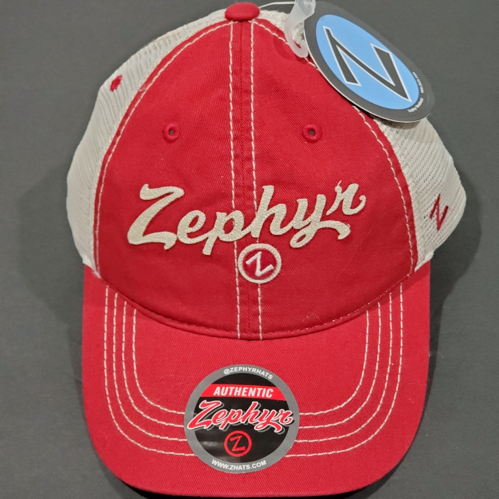 Zephyr Brand Custom Circle Z Red Trucker Baseball Cap Hat Unisex OSFM NWT - Picture 3 of 12